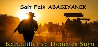 Read more about the article Sait Faik Hikayelerinden; Karanfiller ve Domates Suyu